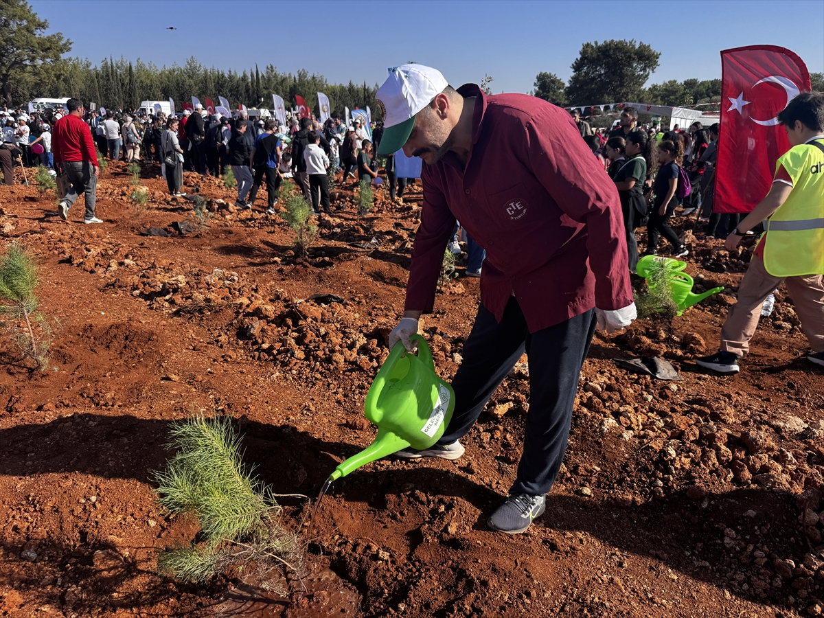 Antalya ve çevre illerde fidanlar toprakla buluşturuldu