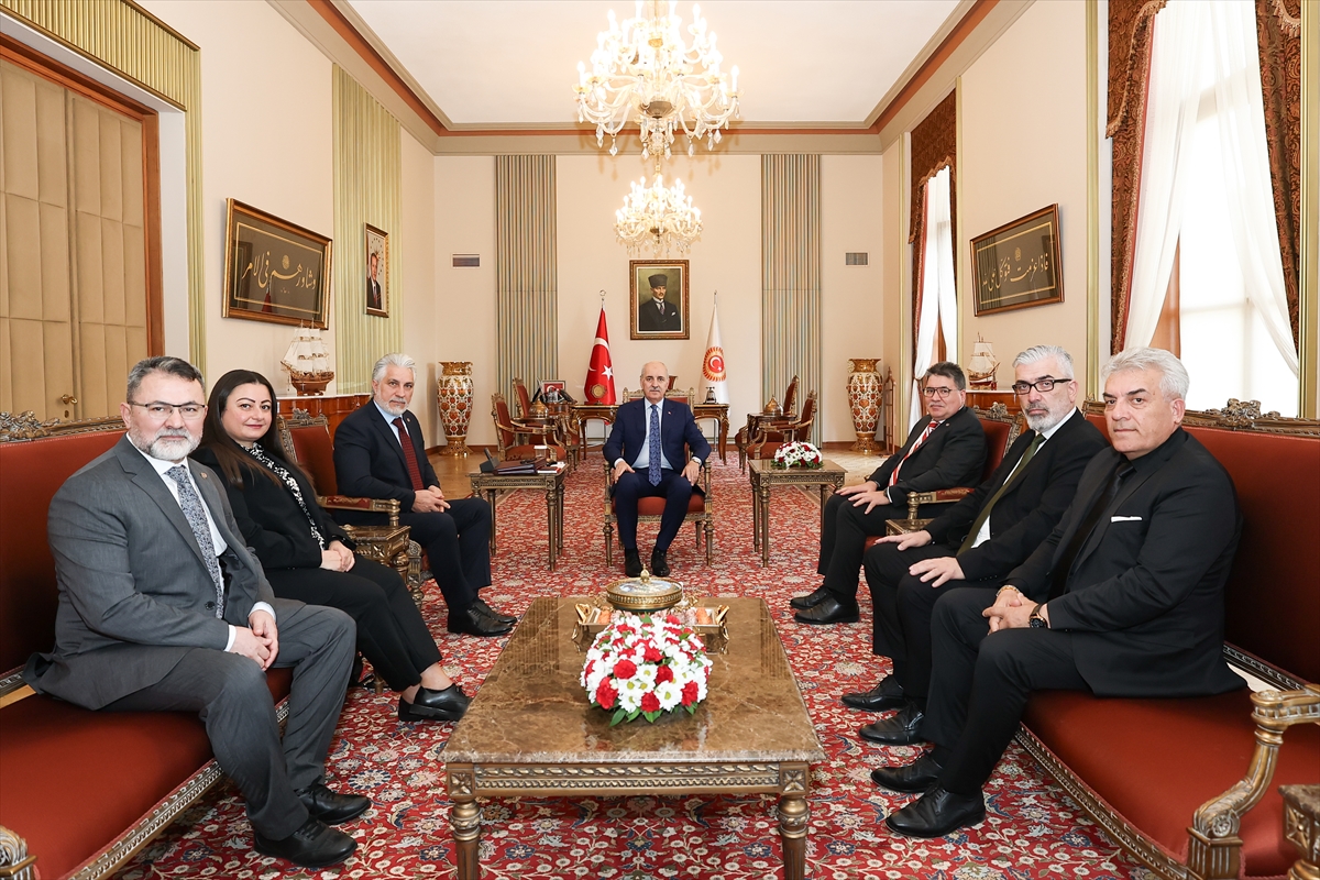 TBMM Başkanı Kurtulmuş, ATİB Genel Başkanı Cengiz'i kabul etti