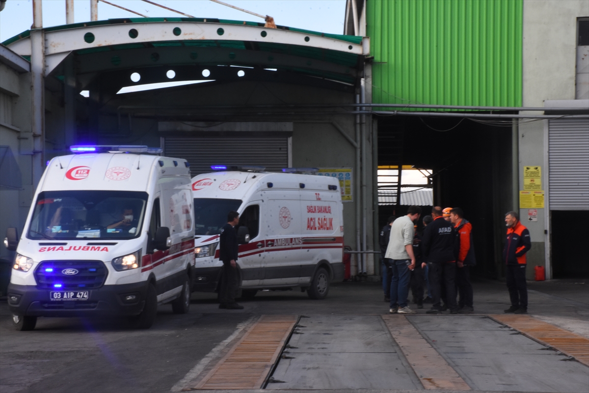 Afyonkarahisar'da fabrikadaki patlamada 10 kişi yaralandı