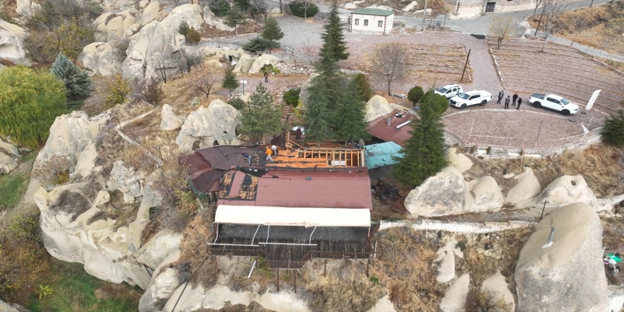 Kapadokya’da izinsiz kafe, Alan Başkanlığı ekiplerince kaldırıldı