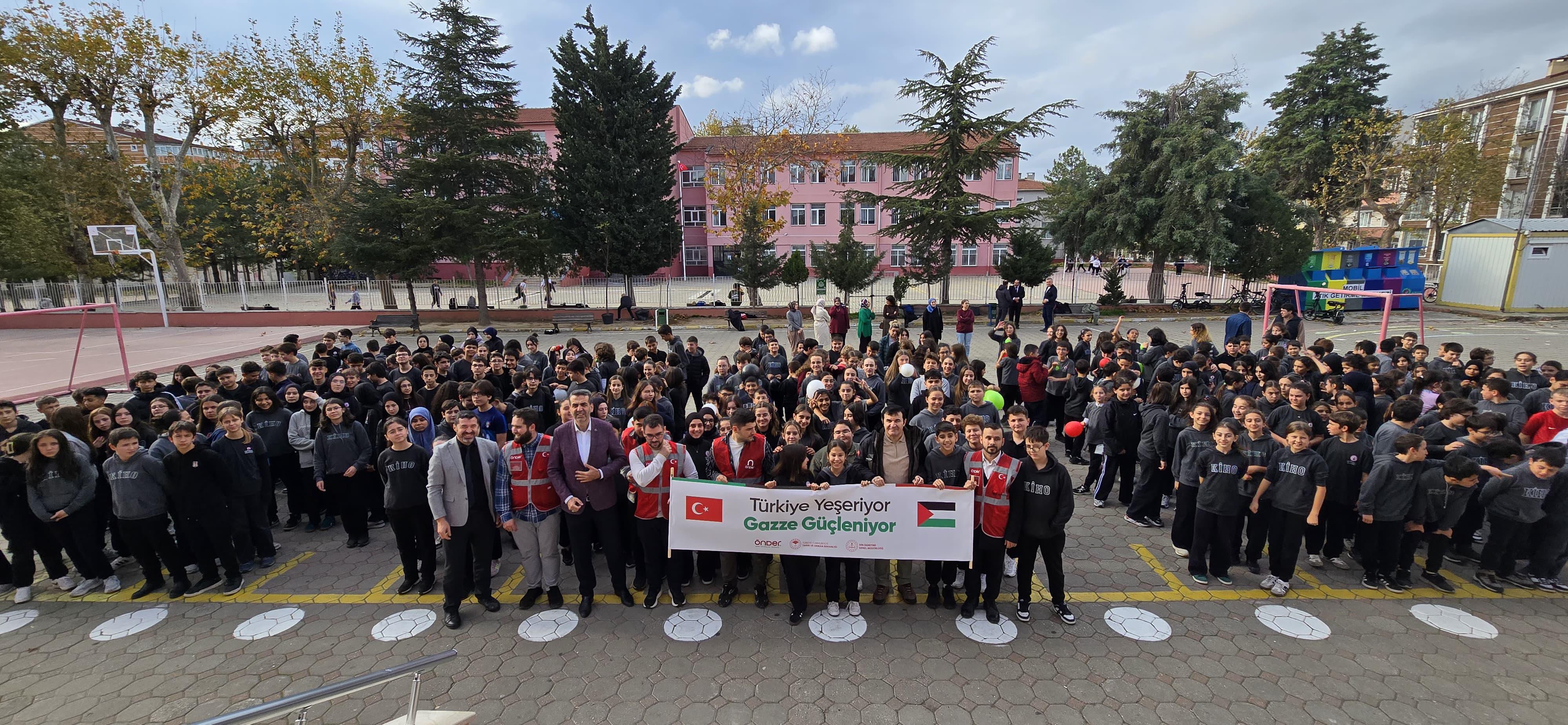 ÖNDER’’Den Duyarlı hizmet “Türkiye Yeşeriyor Gazze Güçleniyor”