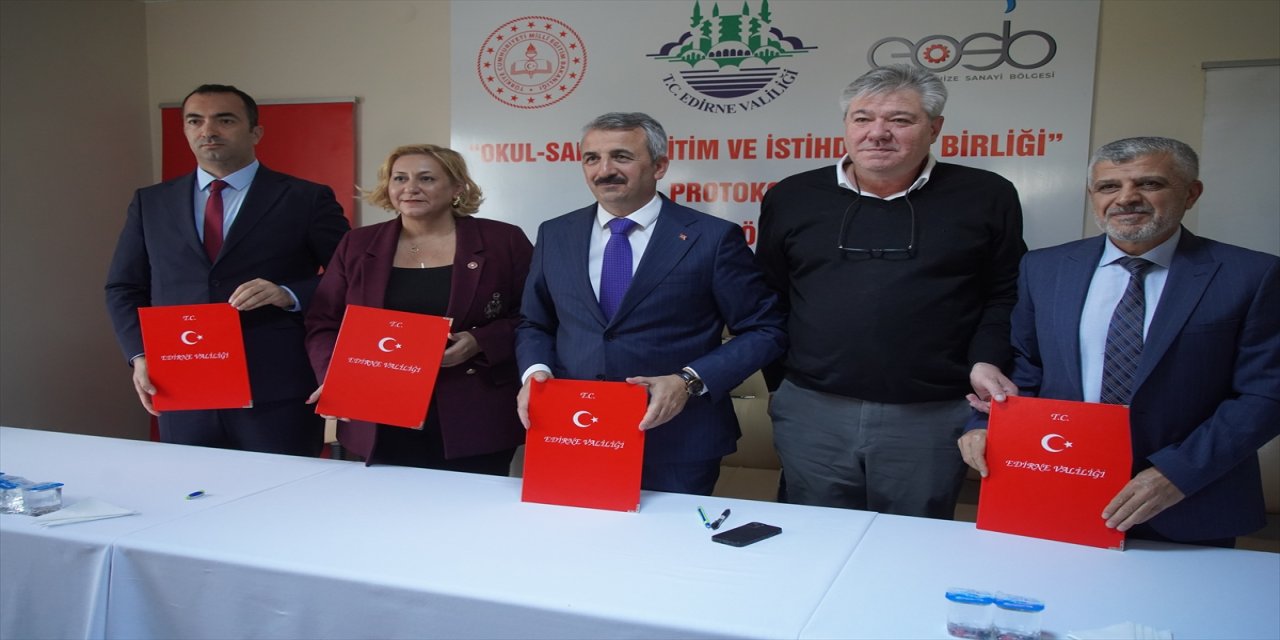 Edirne OSB ve Milli Eğitim’den Meslek Lisesi Öğrencilerine İstihdam Garantili Staj ve Eğitim Protokolü