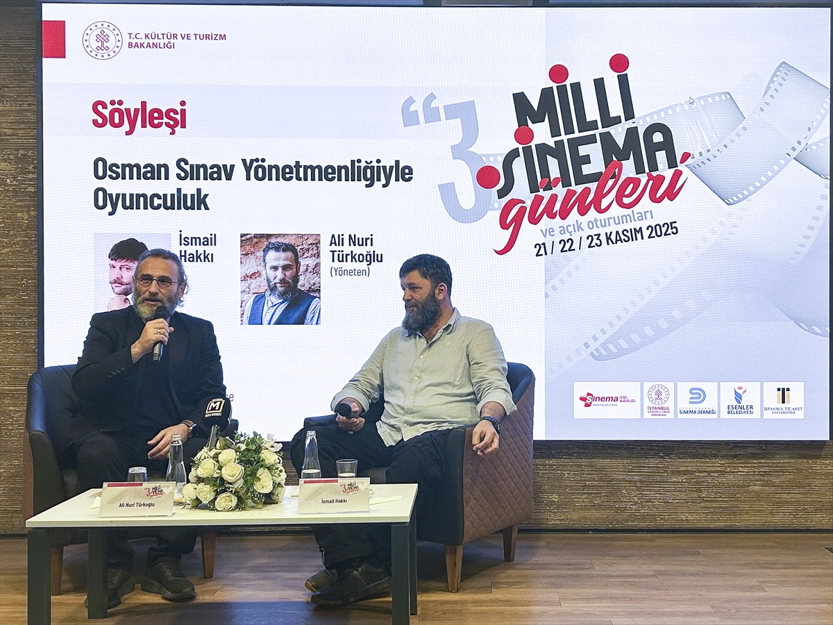 3. Milli Sinema Günleri, "Osman Sınav Yönetmenliğiyle Oyunculuk" söyleşiyle başladı