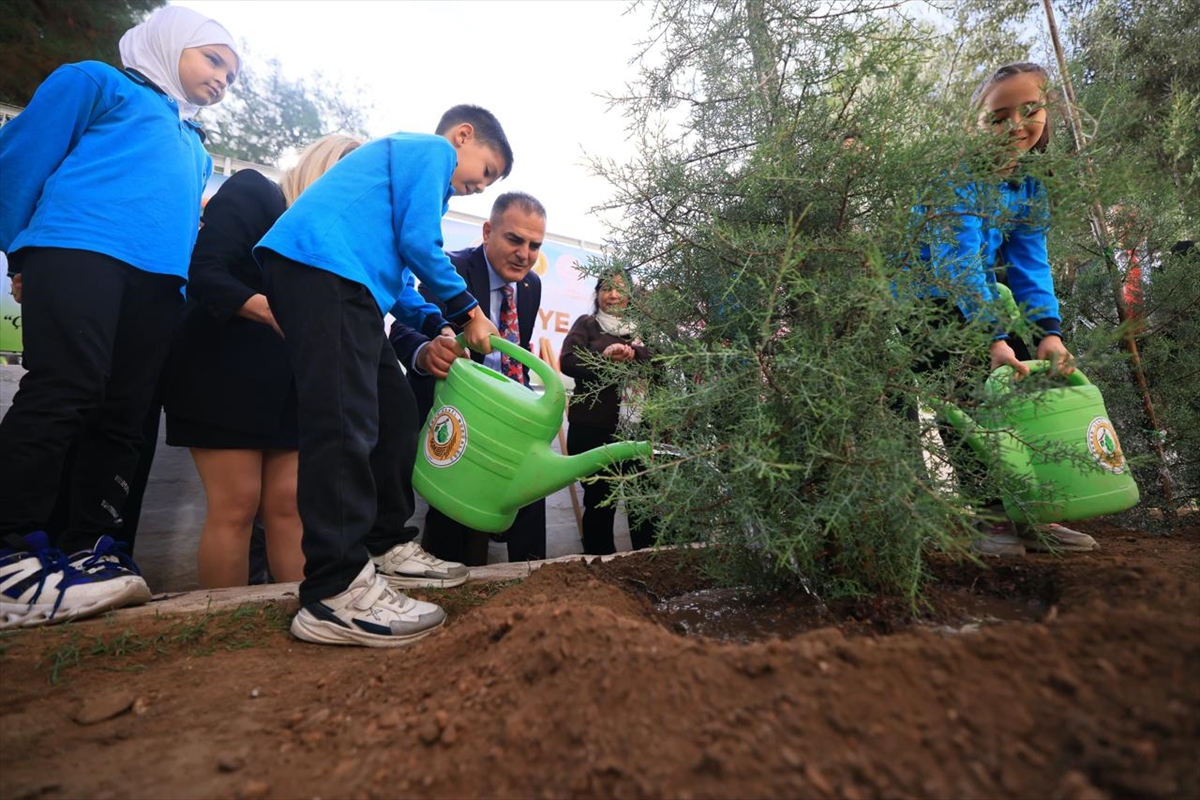 Muğla'da görev yapan 16 bin 453 öğretmen adına fidan dikildi