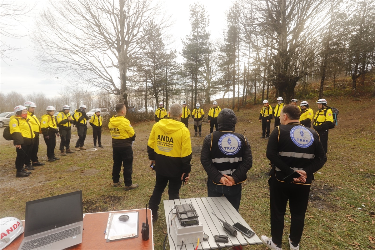 ANDA Kocadağ'da arama kurtarma tatbikatı gerçekleştirdi