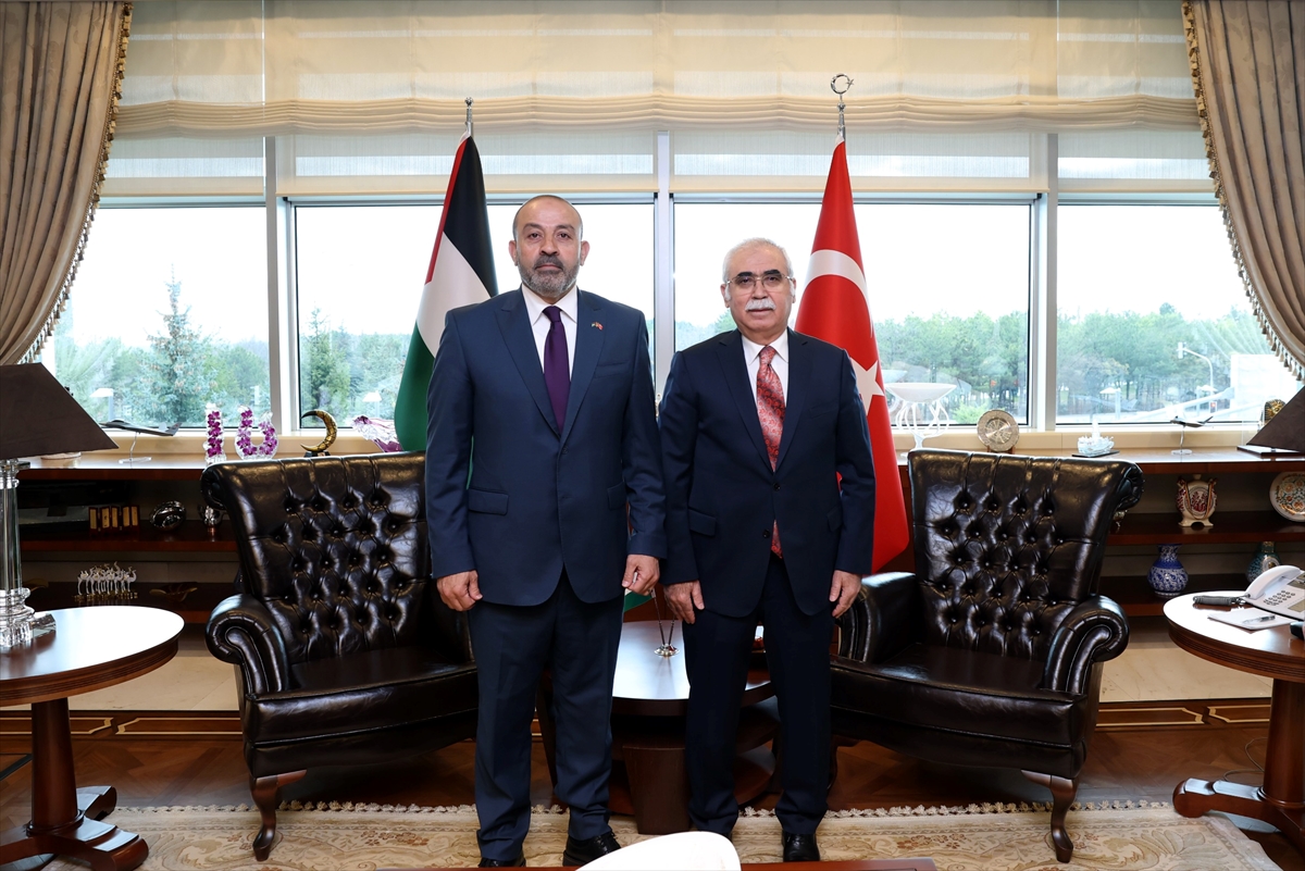 AYM Başkanı Özkaya, Filistin Devleti Başsavcısı Al-Khatib'i kabul etti