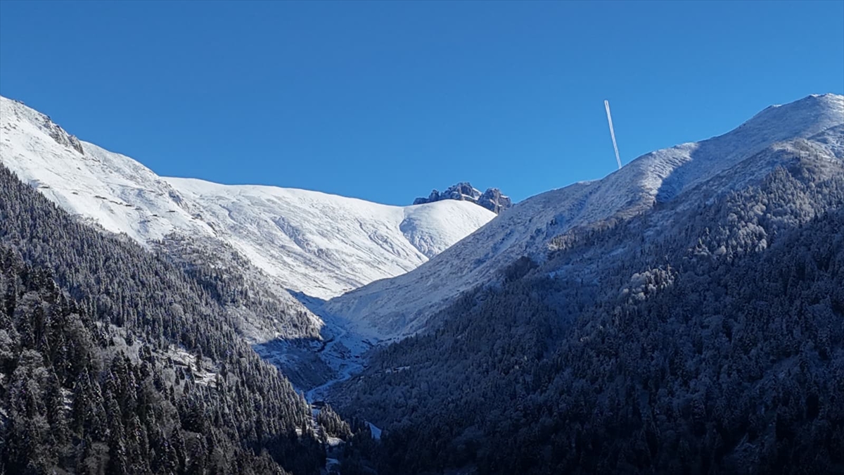 Rize ve Artvin'in yüksek kesimlerinde kar etkili oldu