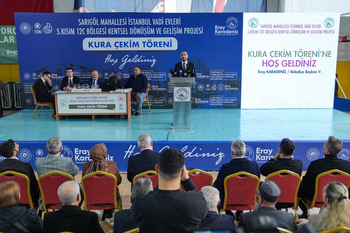 İstanbul Vadi Evleri 5. Kısım Kentsel Dönüşüm Projesi'nde kura çekimi yapıldı