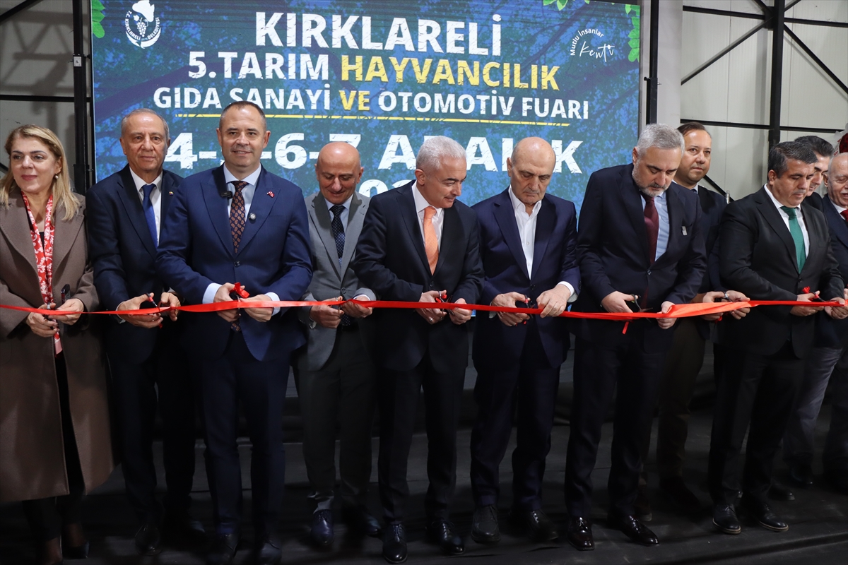 Kırklareli'nde 5. Tarım, Hayvancılık, Gıda, Sanayi ve Otomotiv Fuarı açıldı