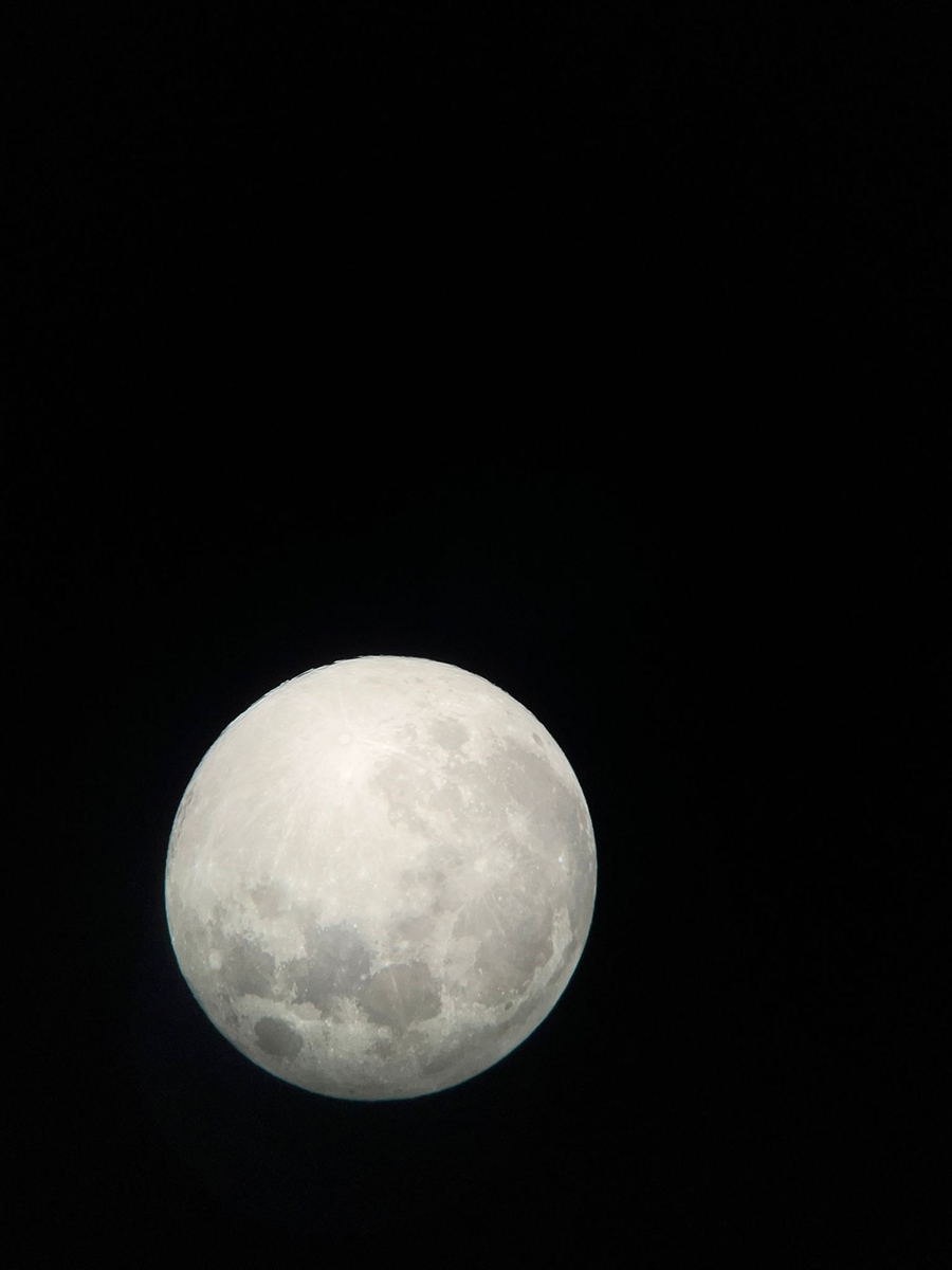 Trabzon'da öğrenciler dolunayı gözlemledi