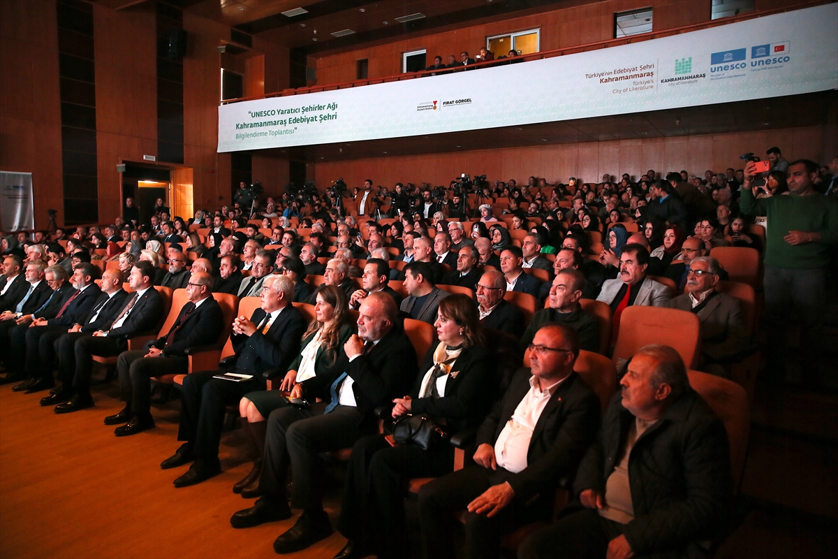 Kahramanmaraş'ta "UNESCO Yaratıcı Şehirler Ağı Bilgilendirme Toplantısı" düzenlendi