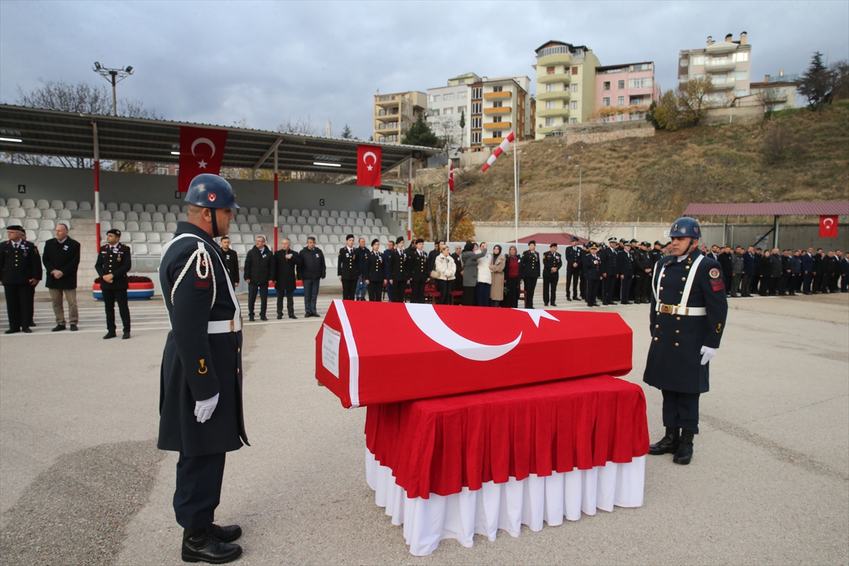 Tokat'ta görevi başında kalp krizi geçirerek vefat eden asker için tören yapıldı