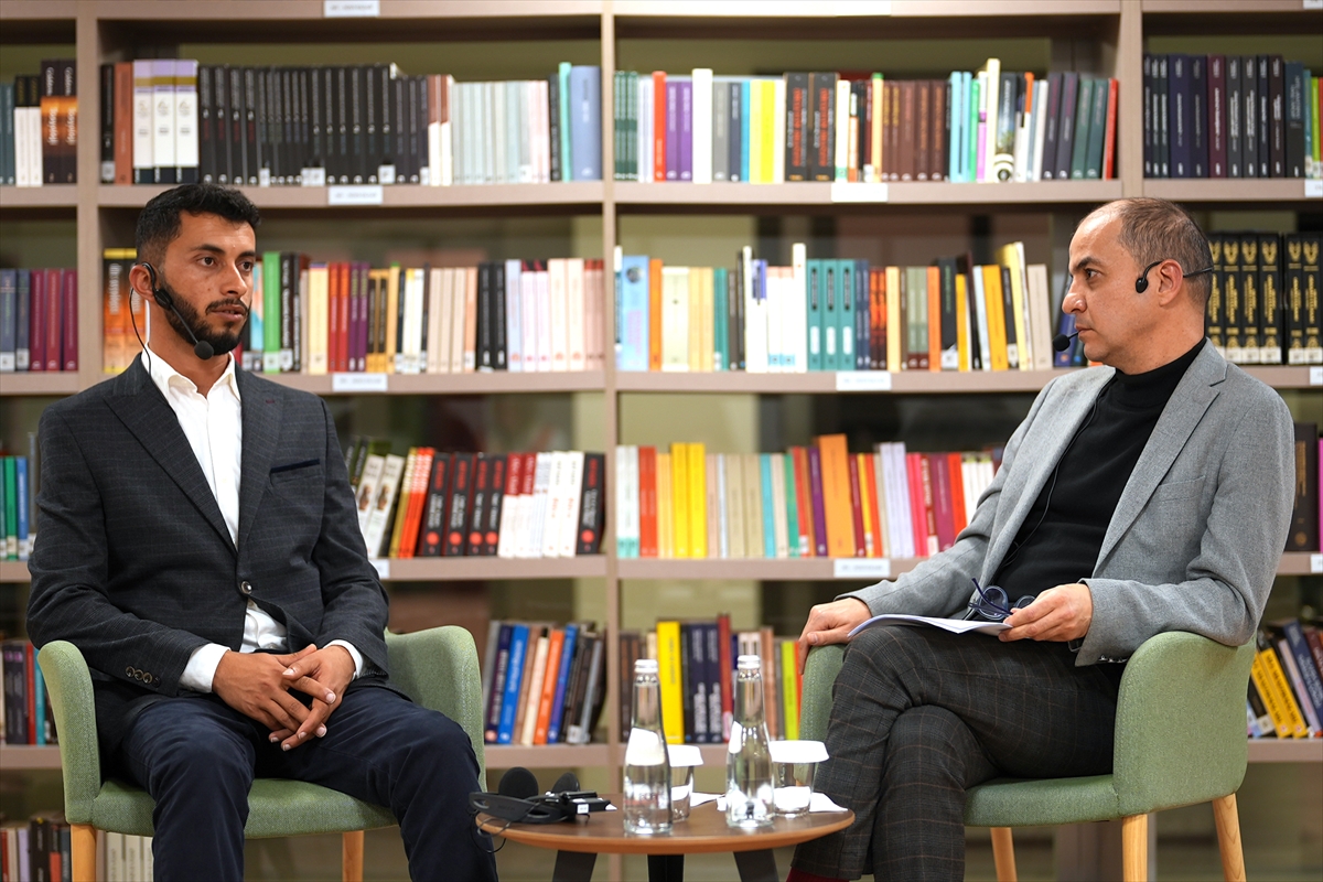 Filistinli yönetmen ve aktivist Basel Adra, Enstitü Sosyal'de konuştu