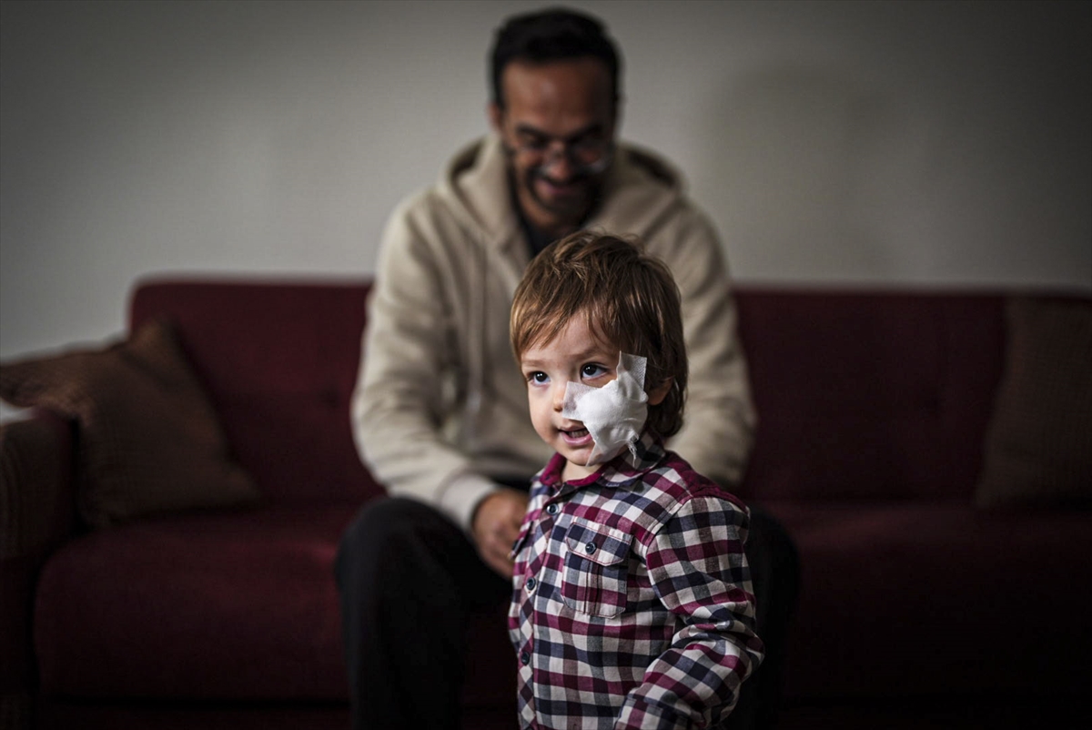 Ankara'da pitbull saldırısına uğrayan iki kardeşten Efe de taburcu edildi