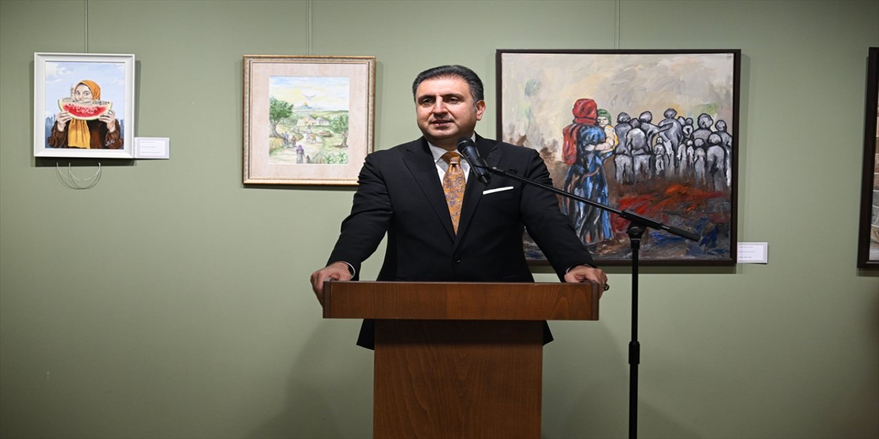 İstanbul’da “Evime Giden Yol” öğretmenler karma resim sergisi açıldı: Soykırımlara karşı sanatsal farkındalık