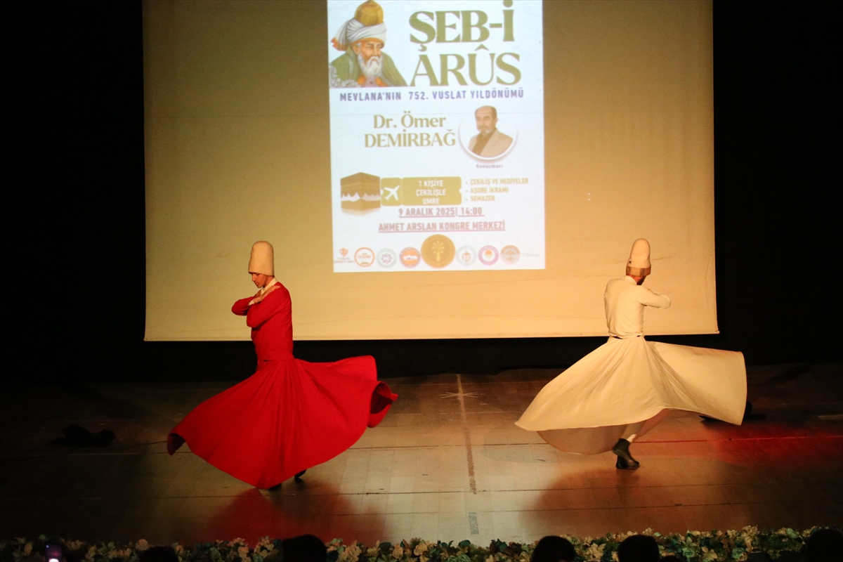 Kars'ta Mevlana'nın 752. vuslat yıl dönümü dolayısıyla program düzenlendi