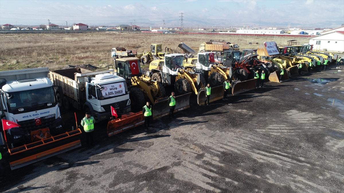 Muş'ta karla mücadele ekipleri kışa hazır