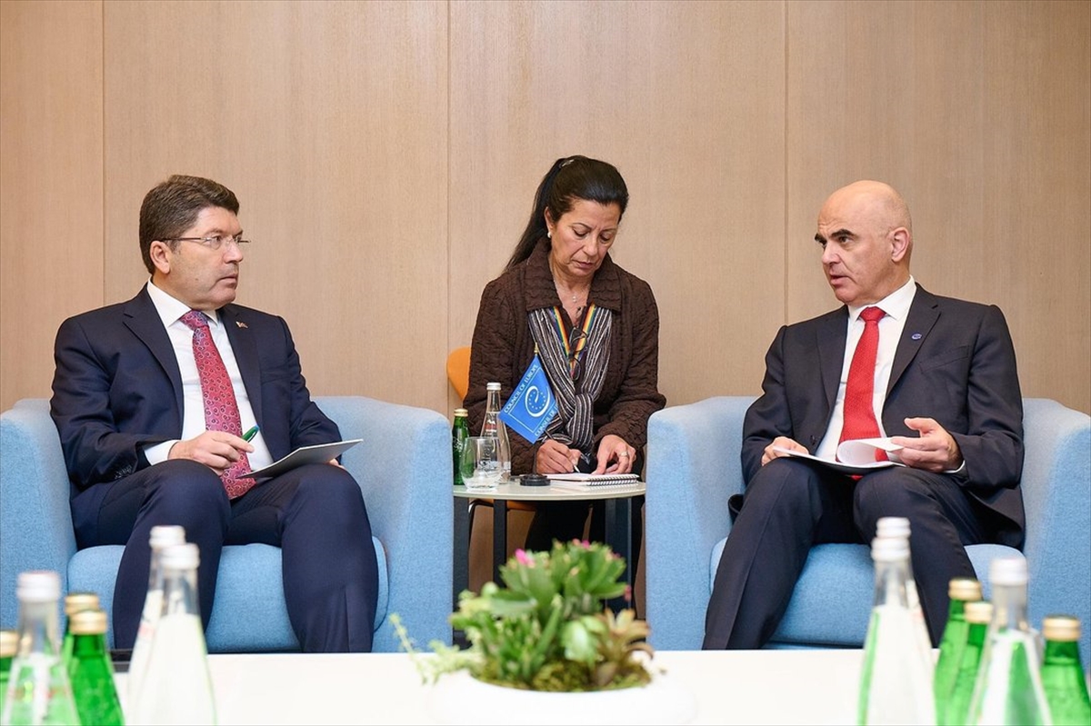 Bakan Tunç, Avrupa Konseyi Genel Sekreteri Berset ile görüştü