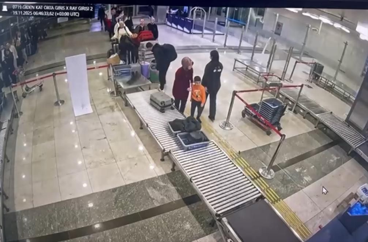 Emanet kasasından hırsızlık yapan şüphelilerin havalimanındaki görüntülerine ulaşıldı