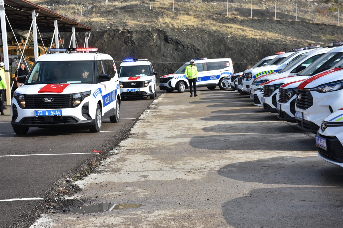 Şırnak'ta emniyet ve jandarma teşkilatının araç filosuna 159 yeni araç eklendi