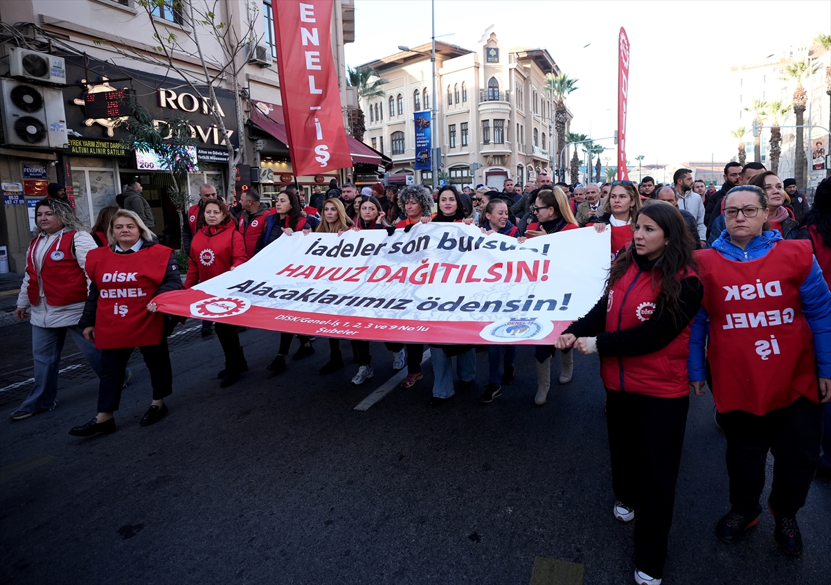 İzmir'de işçiler işbaşı ve sosyal hak eylemlerine devam etti
