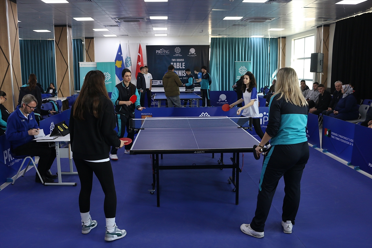 Türkiye Maarif Vakfının Kosova’da düzenlediği masa tenisi turnuvası başladı