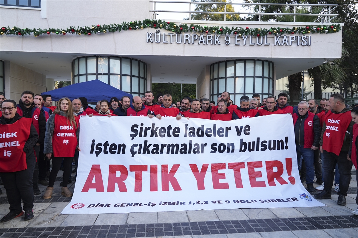 İzmir'de işçiler işbaşı ve sosyal hak eylemlerine devam ediyor
