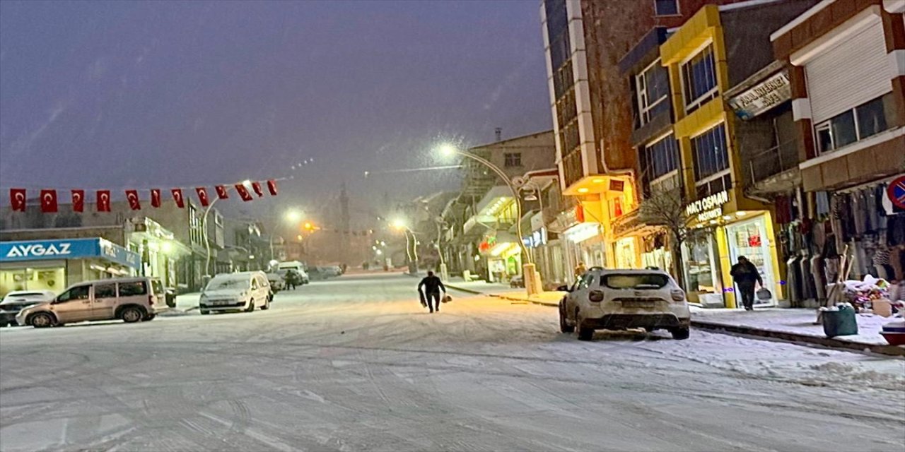 Van’ın yüksek kesimlerinde kar yağışı etkili oldu