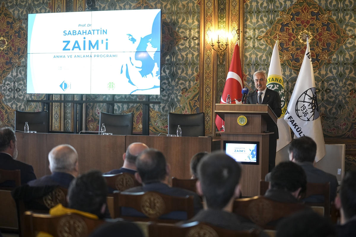Prof. Dr. Sabahattin Zaim, İstanbul Üniversitesi'nde anıldı