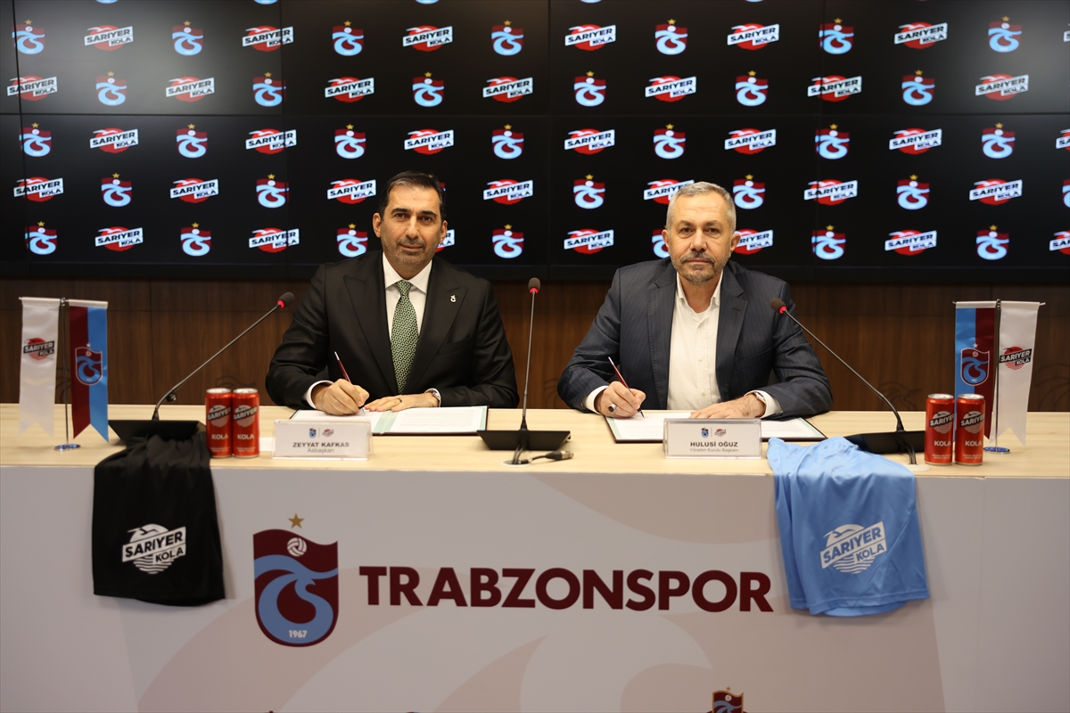 Trabzonspor, Sarıyer Kola ile sponsorluk sözleşmesi imzaladı