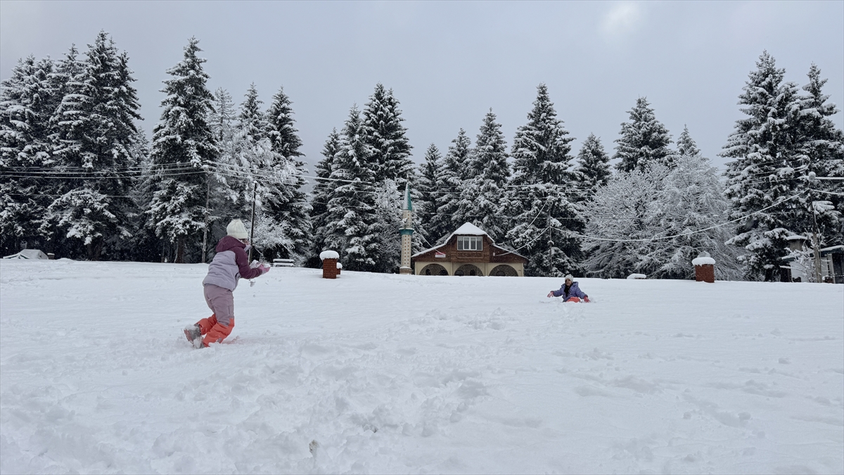 Trabzon ve çevre illerin yüksek kesimlerinde kar yağışı etkili oldu