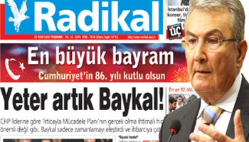 Baykal, Radikal'i çileden çıkarttı