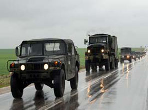 Erzincan'da yine askeri konvoy