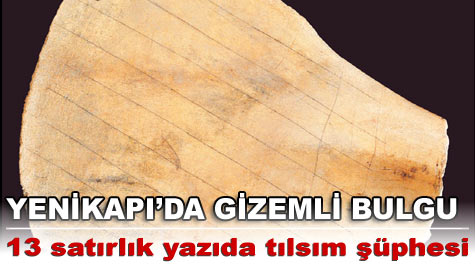 Yenikapı'da gizemli bulgu