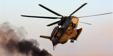 İsrail helikopteri düştü