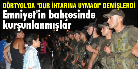 Emniyet'in bahçesinde kurşulamışlar