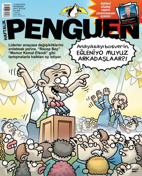 Penguen'den liderlere gönderme