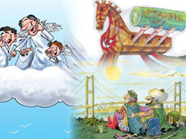 Yabancı karikatüristler İstanbul'u böyle gördü