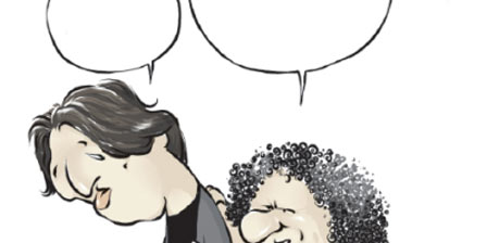 Cafcaf Fazıl Say'ı çizdi