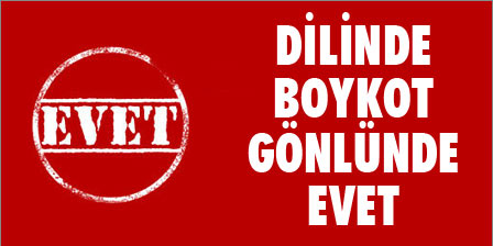 Dilinde boykot gönlünde evet