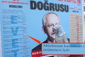 O şok afiş gerçekten de CHP'li çıktı