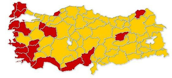 'Hayır'cılar Sahilde kaldı
