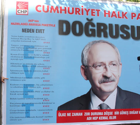 Afişçiye disiplin işlemedi!