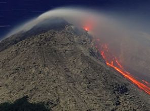 Merapi tekrar patladı!
