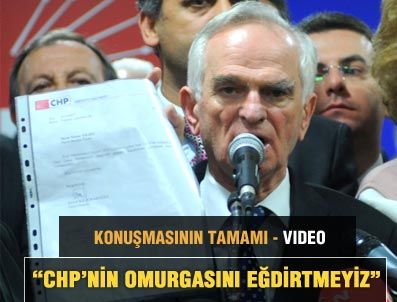 CHP'nin omurgasını eğdirtmeyiz