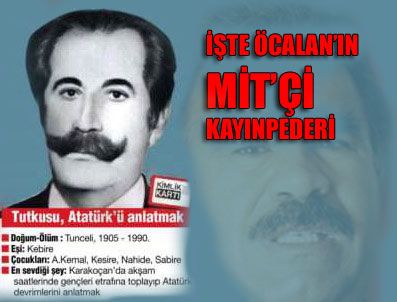 Öcalan'ın MİT'çi kayınpederi