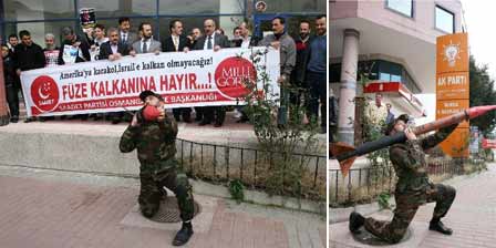 'Füze kalkanı' protesto edildi