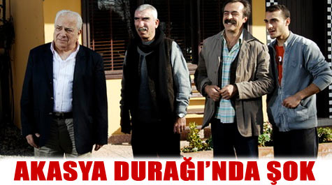 Dizi setinde dehşet dakikaları