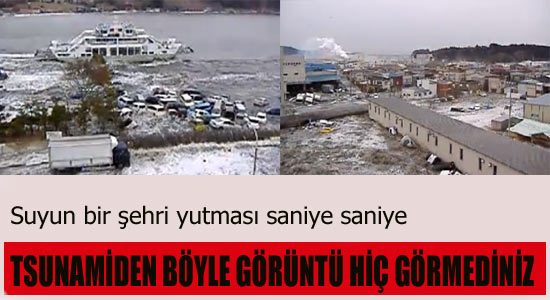 Tsunami bir kenti böyle yutmuş
