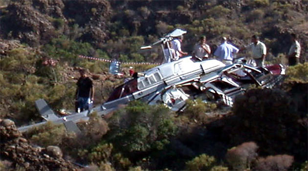 Bursa'da helikopter düştü